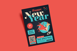 2024 New Year Flyer Template