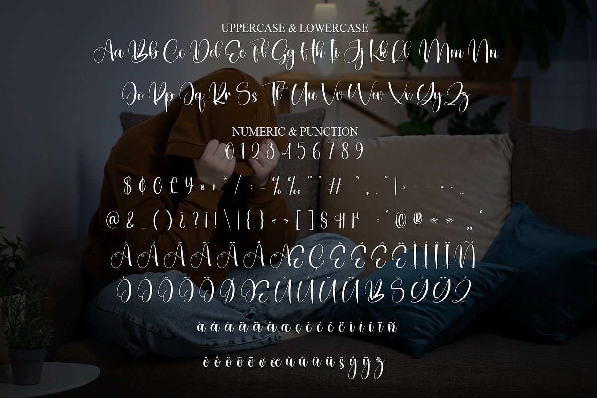 Sadnight | Script Font, a Handwritten Font by Scratchones (Photo 7 of 9)