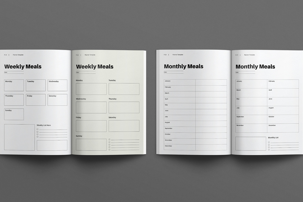 Planner Template, a Brochure Template by E-Type (Photo 3 of 7)