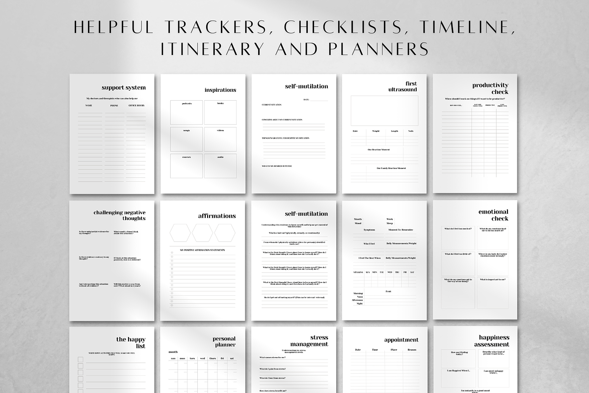 Therapy Journal Printable, a Stationery Template by BRANDcontent (Photo 2 of 6)