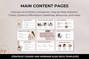 Course Webinar Slide Deck Templates