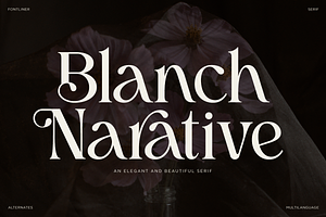 Blach Narative - Beauty Serif Font, a Serif Font by Font Liner