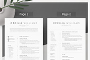 Clean Modern Resume Template, a Resume Template by DemeDesign (Thumbnail 2 of 6)