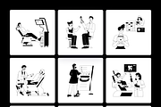 Animated Dentist Activities, a Person Illustration by Prosymbols (Thumbnail 10 of 11)