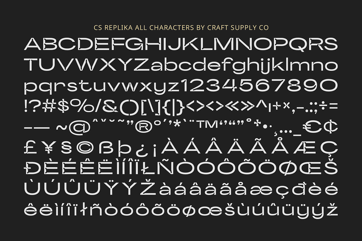 CS Replika – Inktrap Font, a Sans Serif Font by Craft Supply Co. (Photo 8 of 8)