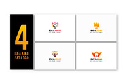 Set of Idea king logo designs, a Branding & Logo Template by Lucky Creative (Thumbnail 1 of 5)