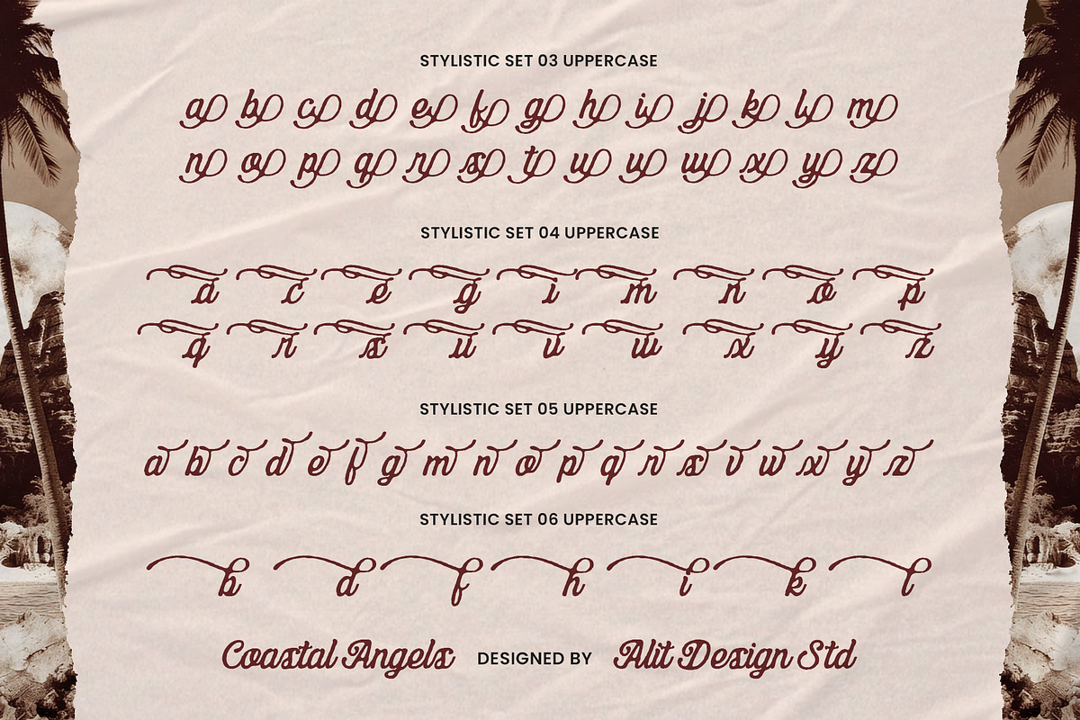 Coastal Angels Typeface, a Script Font by alit design (Photo 14 of 17)