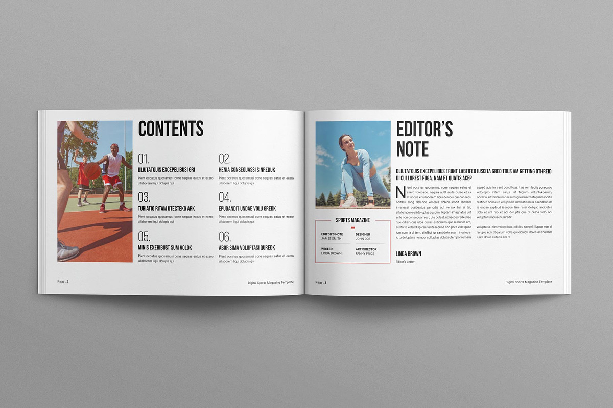 Digital Sports Magazine Landscape, a Magazine Template by E-Type (Photo 2 of 7)