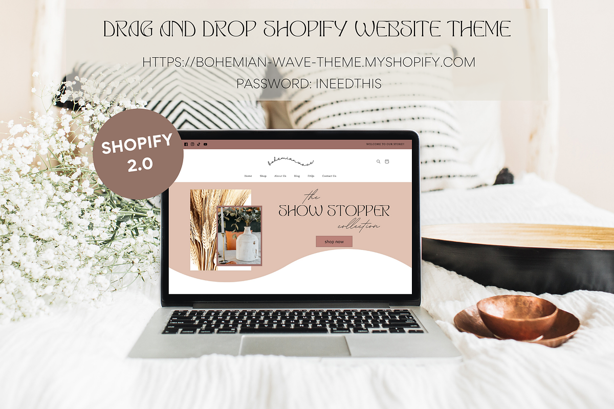 Shopify Theme Bundle | Boho Wave, a Templates & Theme by Easy Website Themes (Photo 2 of 10)