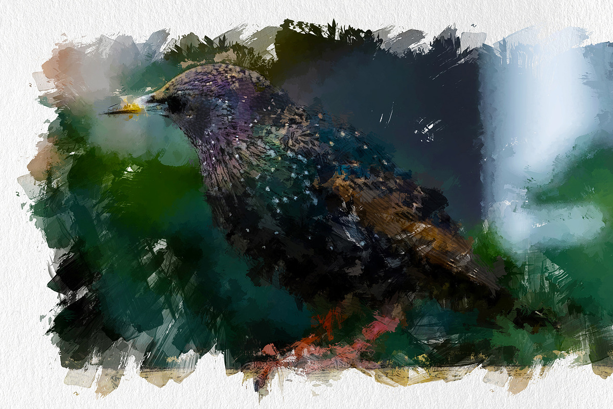 Acrylic oil Painting PS Action, an Action Add-On by INTENTFX (Photo 9 of 20)