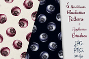 6 Blueberries Patterns & Brash, a Pattern Graphic by ZiziMarket (Thumbnail 1 of 4)