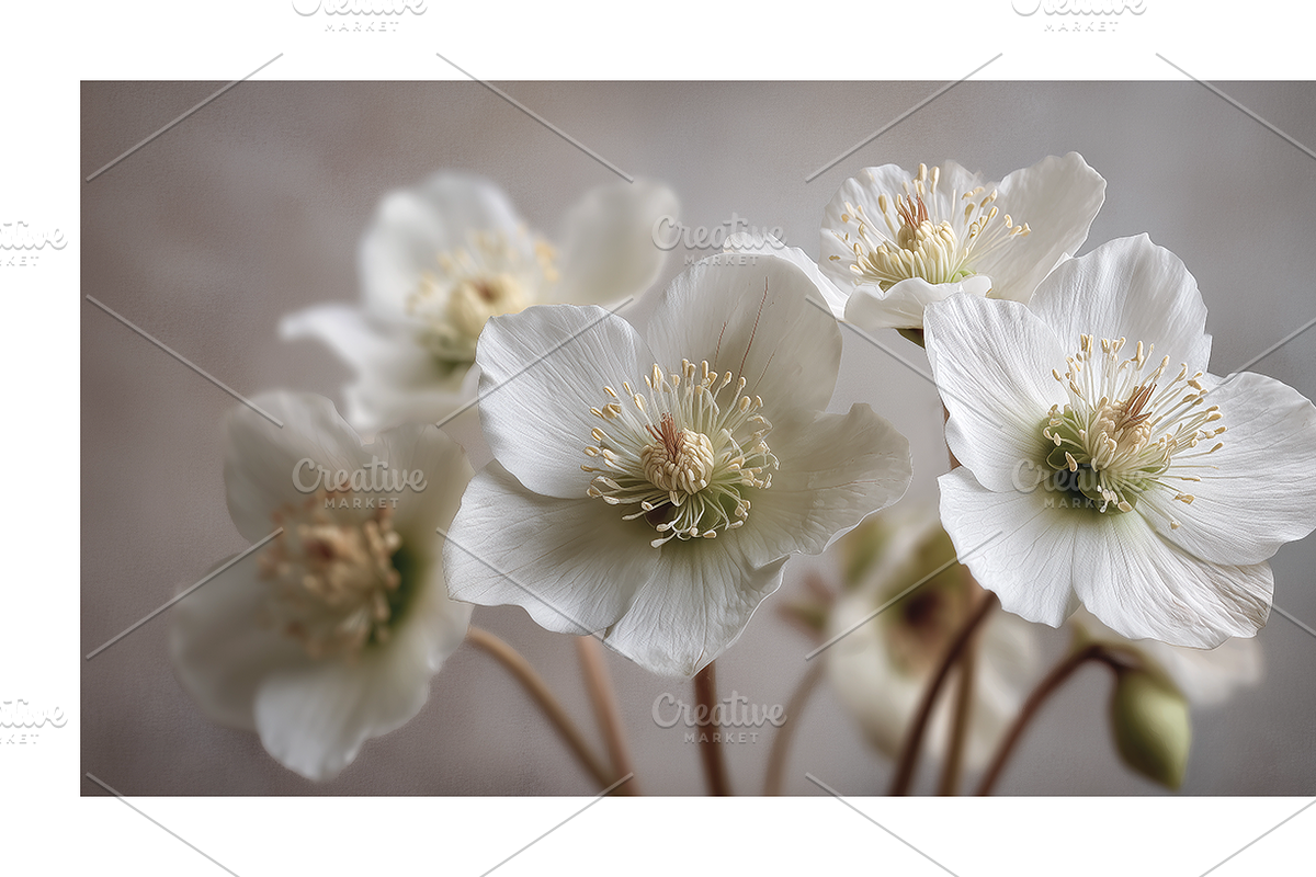 Hihe Co. White Floral Art, a Texture Illustration by milatovar (Photo 8 of 20)