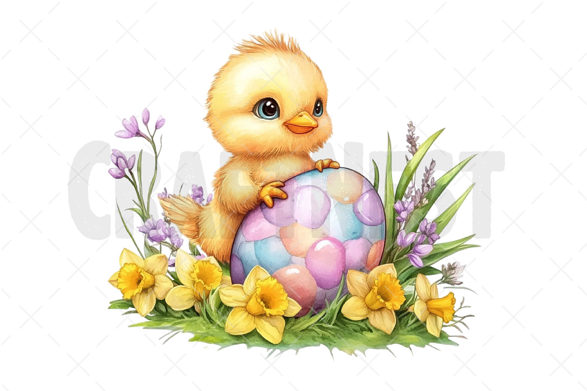 Watercolor Easter Spring Clipart, an Illustration by Craft Nest (Photo 9 of 12)