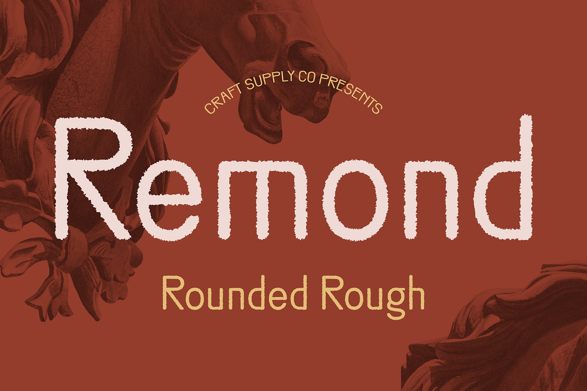 Remond Rounded Rough, a Sans Serif Font by Craft Supply Co. (Photo 1 of 8)