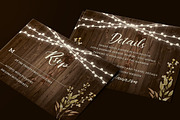 Rustic Wedding Invitation Set, a Card Template by Aarley Kaiven (Thumbnail 4 of 5)