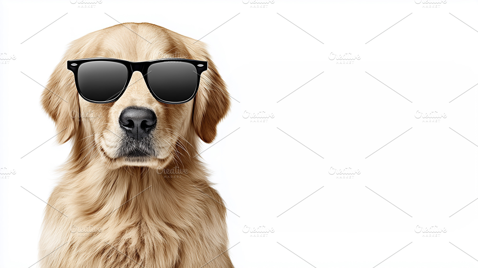 Funny golden retriever dog, an Animal Photo by MistyDay