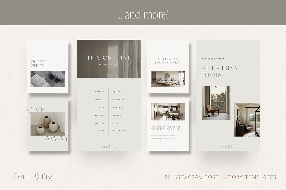 Interior Design Instagram Templates, a Social Media Template by Wonderlik Webdesign (Photo 5 of 11)