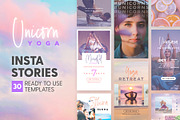 Instagram Stories - Unicorn Yoga Ed, a Social Media Template by The Wedding Shop (Thumbnail 1 of 8)