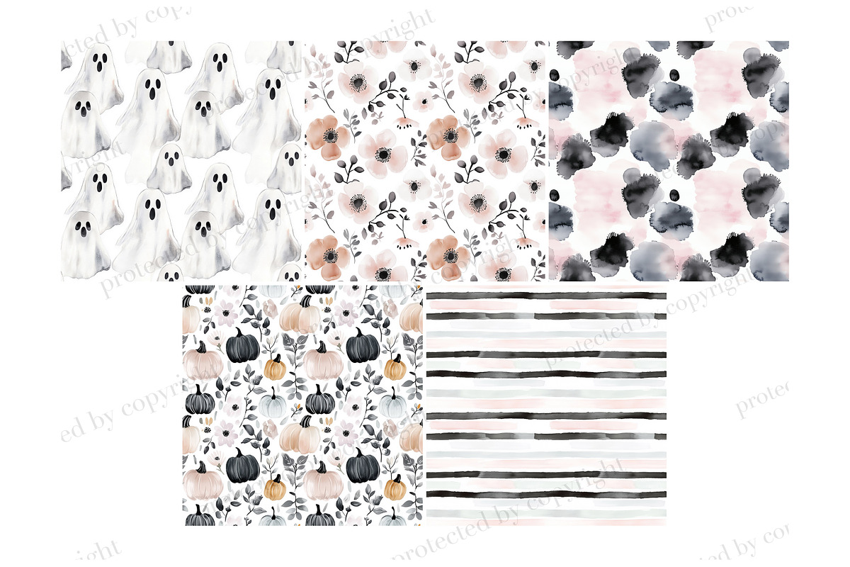 Cute Halloween Papers, a Pattern Graphic by GlamArtZhanna (Photo 4 of 4)