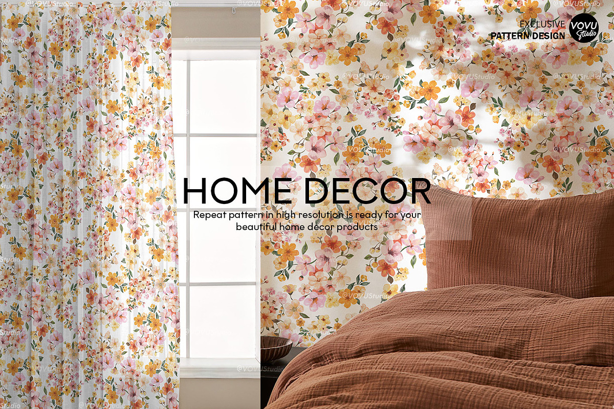 Small Flower Garden | Pattern Design, a Pattern Graphic by VOVU Studio (Photo 6 of 8)