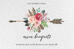 Rustic Watercolor Floral Design Kit