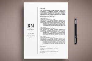 Modern CV Resume Template Word/Pages