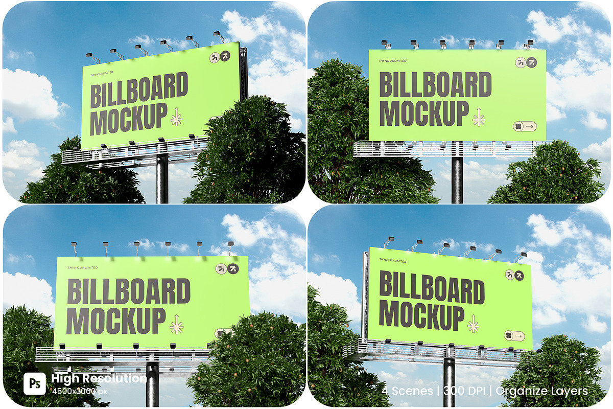 Billboard Mockup, an Advertising Mockup by HanaSaka_Studio (Photo 1 of 5)