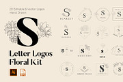 520 A to Z Floral Logos Bundle, a Branding & Logo Template by AN Productions (Thumbnail 152 of 223)