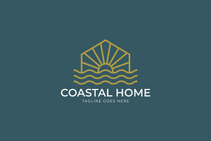 Coastal Home Logo Business Estate, a Branding & Logo Template by Signatoro