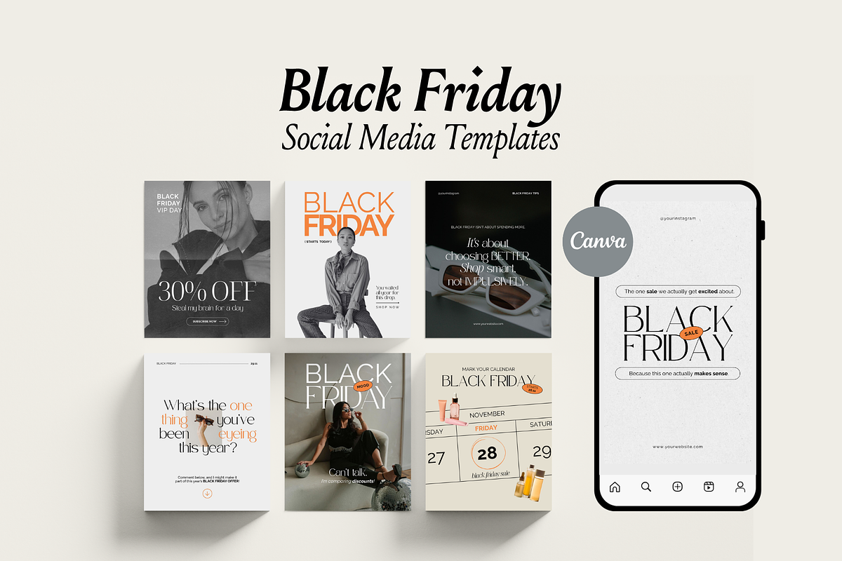 50+ Black Friday Social Templates, a Social Media Template by CanvaTemplateClubCo (Photo 5 of 11)