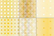 Seamless Gold Geometric Patterns, a Pattern Graphic by Melissa Held Designs (Thumbnail 4 of 8)