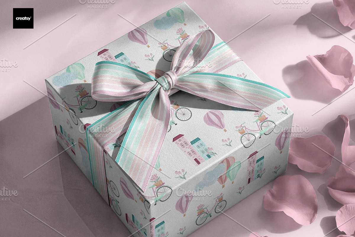 Pink Paris Seamless Patterns, a Pattern Graphic by Oksana Dovhopol Art (Photo 2 of 10)