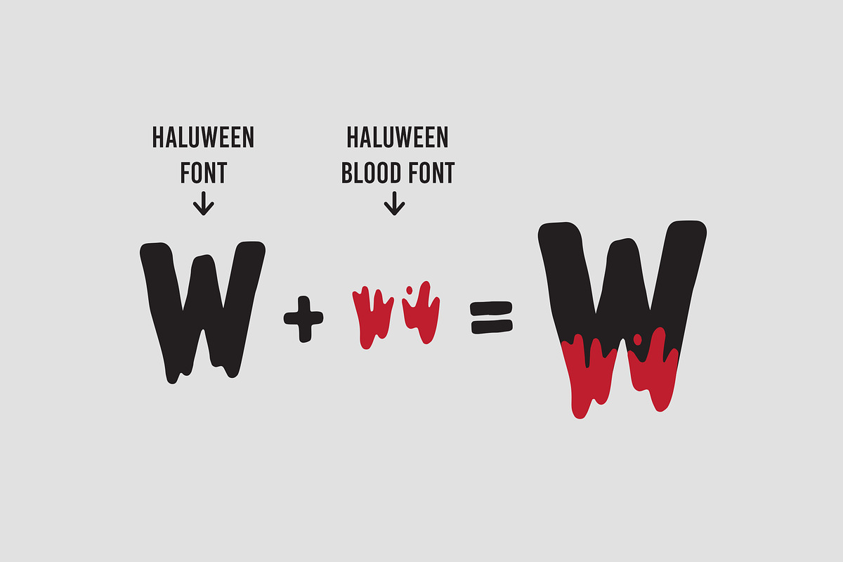 Haluween Fonts | Bloody Effect preview 7