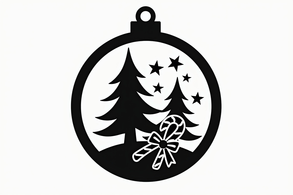 Christmas Laser Cut Ornament Bundle, a Graphic by musafir_fashion (Photo 14 of 16)