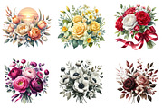 Wedding Flower Bouquet Clipart, an Illustration by DreamArtGraphic (Thumbnail 4 of 4)