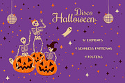 Disco Skeletons Halloween Collection, a Pattern Graphic by Zim Varezhkin (Thumbnail 1 of 6)