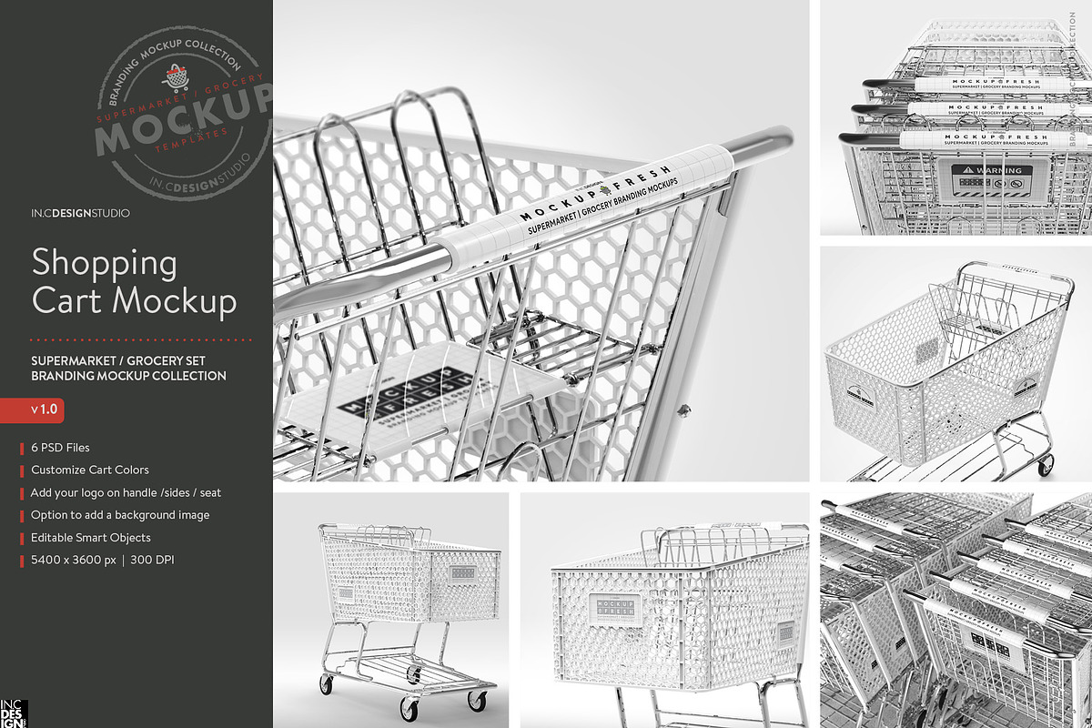 Shopping Cart Branding Mockup, a Product Mockup by INCDesign (Photo 13 of 14)