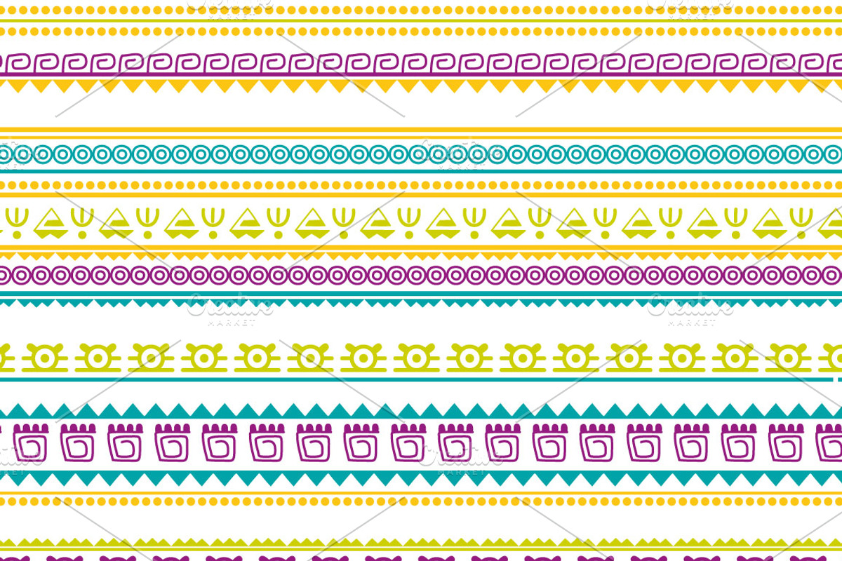 Ethnic Seamless Patterns preview 3