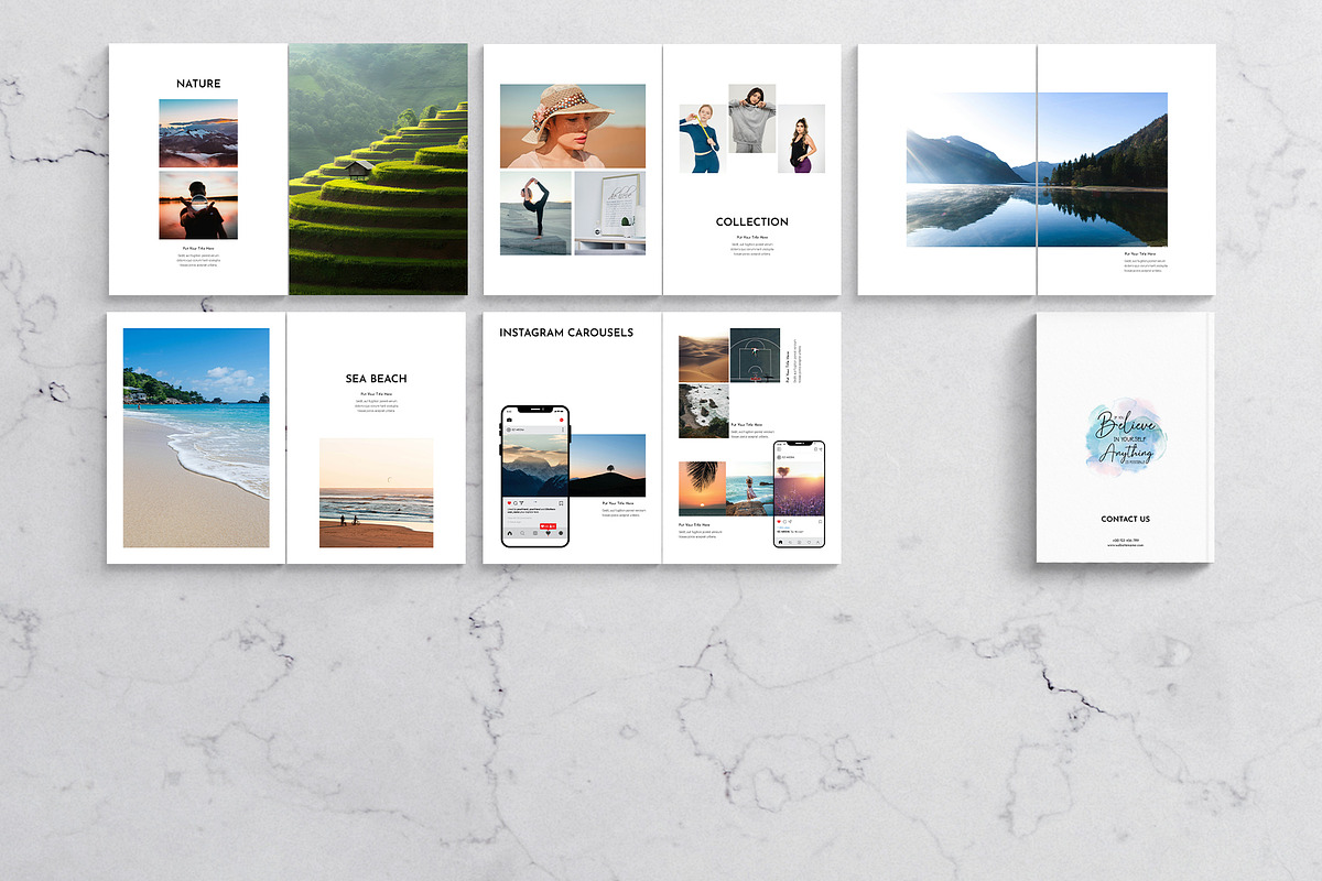 Minimal Portfolio Template, a Brochure Template by DesignCrest (Photo 13 of 14)