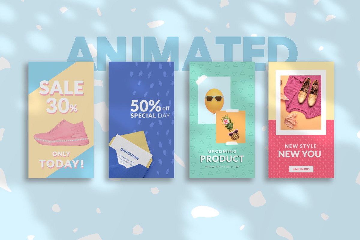 ANIMATED Colorful Social Media Pack, a Social Media Template by Eviory (Photo 12 of 15)