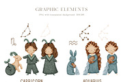 ZODIAC SIGNS. Astrology collection, an Animal Illustration by polikarpovaart (Thumbnail 5 of 12)