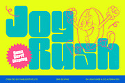 Joy Rush Sans Serif Display Font, a Sans Serif Font by timelesstype.co (Thumbnail 1 of 10)