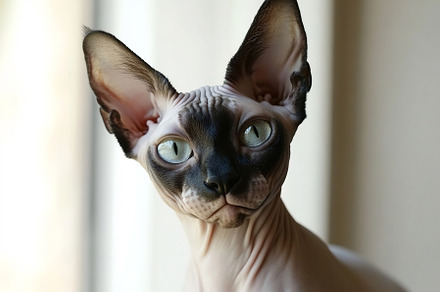 Unique sphynx cat, striking!, an Animal Photo by Beautiful things
