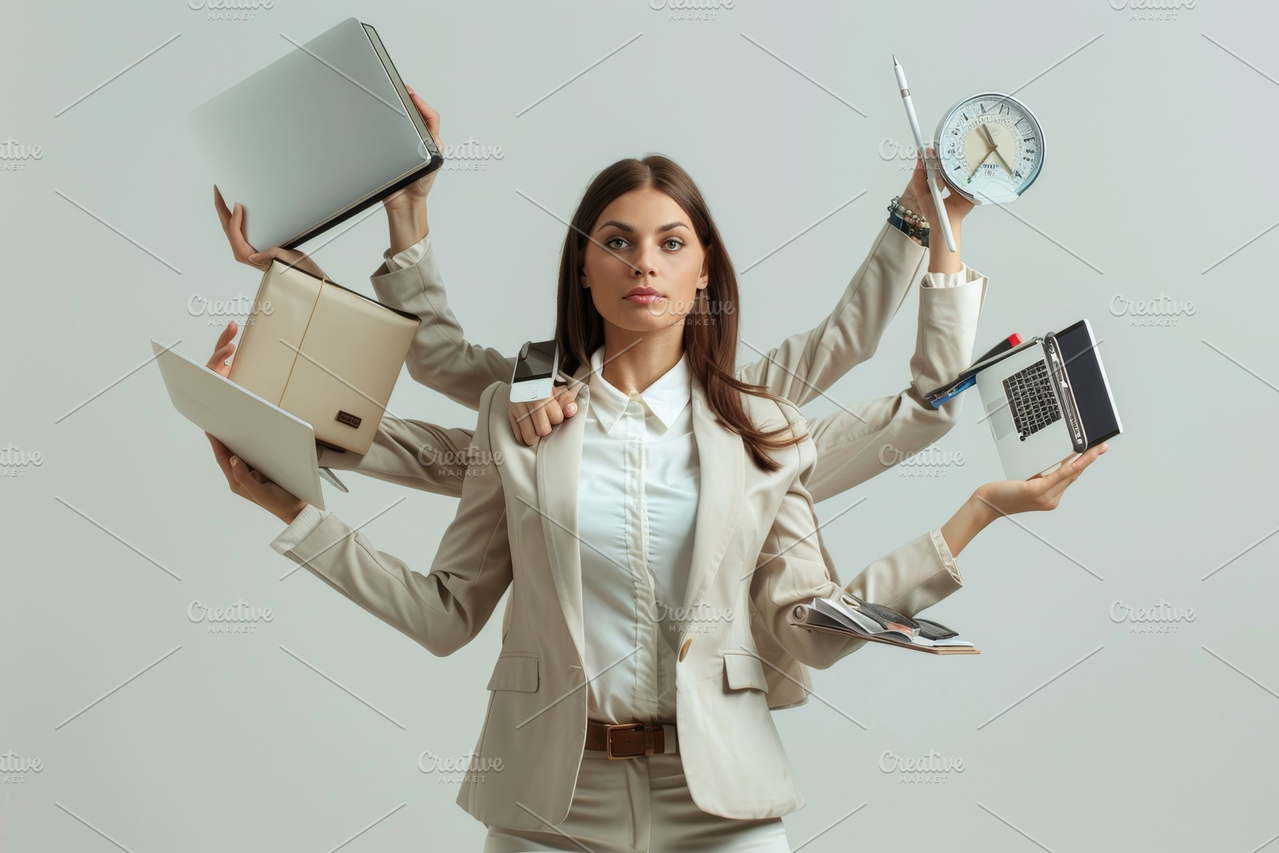 A woman in a business suit holding m, a Photo by Iftikhar Alam