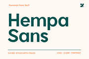 Hempa Sans - Sans Serif Family Fonts, a Sans Serif Font by Yukita Creative (Thumbnail 1 of 14)