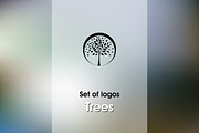 Set of logos trees, a Branding & Logo Template by BondarenkoNat (Thumbnail 1 of 3)