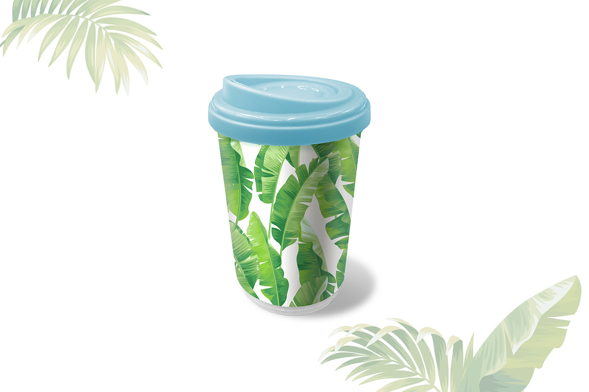 Tropical banana leaves pattern., a Pattern Graphic by Anna Smirnova (Photo 4 of 4)