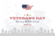 Happy Veterans Day. Greeting Card, an Object Graphic by VADISH ZAINER (Thumbnail 2 of 2)