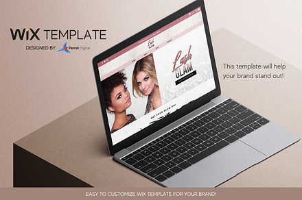 Lashes Website Template for Wix, a Landing Page Template by Parrot Designs