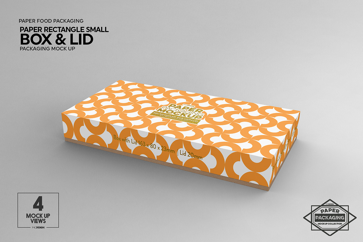 Small Rectangular Box & Lid Mockup, a Cups & Container Mockup by INCDesign (Photo 5 of 7)